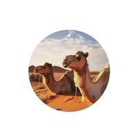 6 Pcs Car Air Fresheners Hanging Fragrance Scented Cards Car Aromatherapy Tablets Camels Rest Desert Car Interior Mirror Pendant Gifts for Women Men