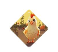 6 Pcs Car Air Fresheners Hanging Fragrance Scented Cards Car Aromatherapy Tablets Chicken Chick Car Interior Mirror Pendant Gifts for Women Men