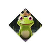 6 Pcs Car Air Fresheners Hanging Fragrance Scented Cards Car Aromatherapy Tablets Crown frog Car Interior Mirror Pendant Gifts for Women Men