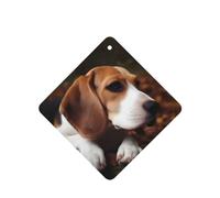 6 Pcs Car Air Fresheners Hanging Fragrance Scented Cards Car Aromatherapy Tablets Cute Beagle Auto Interior Mirror Pendant Gifts for Women Men