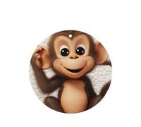6 Pcs Car Air Fresheners Hanging Fragrance Scented Cards Car Aromatherapy Tablets cute monkey Car Interior Mirror Pendant Gifts for Women Men