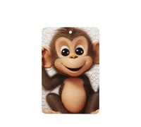 6 Pcs Car Air Fresheners Hanging Fragrance Scented Cards Car Aromatherapy Tablets cute monkey Car Interior Mirror Pendant Gifts for Women Men