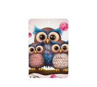 6 Pcs Car Air Fresheners Hanging Fragrance Scented Cards Car Aromatherapy Tablets Cute Owls Car Interior Mirror Pendant Gifts for Women Men
