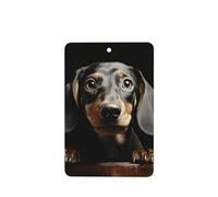 6 Pcs Car Air Fresheners Hanging Fragrance Scented Cards Car Aromatherapy Tablets Cute Pad Dachshund Auto Interior Mirror Pendant Gifts for Women Men