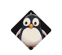 6 Pcs Car Air Fresheners Hanging Fragrance Scented Cards Car Aromatherapy Tablets Cute Penguins Car Interior Mirror Pendant Gifts for Women Men