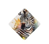 6 Pcs Car Air Fresheners Hanging Fragrance Scented Cards Car Aromatherapy Tablets Cute zebra watercolor Car Interior Mirror Pendant Gifts for Women Men
