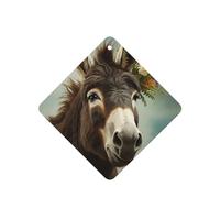 6 Pcs Car Air Fresheners Hanging Fragrance Scented Cards Car Aromatherapy Tablets Donkey Animals Auto Interior Mirror Pendant Gifts for Women Men