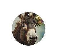 6 Pcs Car Air Fresheners Hanging Fragrance Scented Cards Car Aromatherapy Tablets Donkey Animals Auto Interior Mirror Pendant Gifts for Women Men