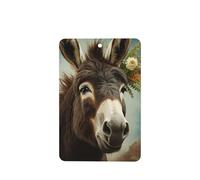 6 Pcs Car Air Fresheners Hanging Fragrance Scented Cards Car Aromatherapy Tablets Donkey Animals Auto Interior Mirror Pendant Gifts for Women Men