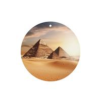 6 Pcs Car Air Fresheners Hanging Fragrance Scented Cards Car Aromatherapy Tablets Egyptian Pyramid in Desert Car Interior Mirror Pendant Gifts for Women Men
