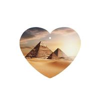 6 Pcs Car Air Fresheners Hanging Fragrance Scented Cards Car Aromatherapy Tablets Egyptian Pyramid in Desert Car Interior Mirror Pendant Gifts for Women Men