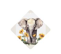 6 Pcs Car Air Fresheners Hanging Fragrance Scented Cards Car Aromatherapy Tablets Elephant and Sunflower Car Interior Mirror Pendant Gifts for Women Men