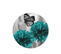 6 Pcs Car Air Fresheners Hanging Fragrance Scented Cards Car Aromatherapy Tablets Gray Teal Flower Butterfly Car Interior Mirror Pendant Gifts for Women Men