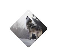 6 Pcs Car Air Fresheners Hanging Fragrance Scented Cards Car Aromatherapy Tablets howling wolf Car Interior Mirror Pendant Gifts for Women Men