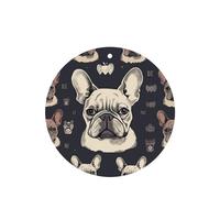 6 Pcs Car Air Fresheners Hanging Fragrance Scented Cards Car Aromatherapy Tablets I Love French Bulldog Auto Interior Mirror Pendant Gifts for Women Men