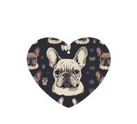 6 Pcs Car Air Fresheners Hanging Fragrance Scented Cards Car Aromatherapy Tablets I Love French Bulldog Auto Interior Mirror Pendant Gifts for Women Men