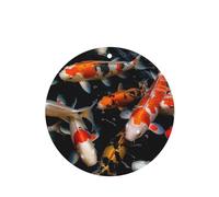 6 Pcs Car Air Fresheners Hanging Fragrance Scented Cards Car Aromatherapy Tablets Japan Fancy Koi Carp Fishes Auto Interior Mirror Pendant Gifts for Women Men
