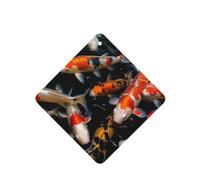 6 Pcs Car Air Fresheners Hanging Fragrance Scented Cards Car Aromatherapy Tablets Japan Fancy Koi Carp Fishes Auto Interior Mirror Pendant Gifts for Women Men