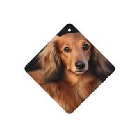 6 Pcs Car Air Fresheners Hanging Fragrance Scented Cards Car Aromatherapy Tablets Long haired Dachshund Auto Interior Mirror Pendant Gifts for Women Men