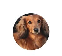 6 Pcs Car Air Fresheners Hanging Fragrance Scented Cards Car Aromatherapy Tablets Long haired Dachshund Auto Interior Mirror Pendant Gifts for Women Men