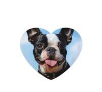 6 Pcs Car Air Fresheners Hanging Fragrance Scented Cards Car Aromatherapy Tablets Lovely Boston Terrier Auto Interior Mirror Pendant Gifts for Women Men