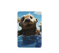 6 Pcs Car Air Fresheners Hanging Fragrance Scented Cards Car Aromatherapy Tablets Lovely Sea Otter Print Auto Interior Mirror Pendant Gifts for Women Men