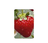 6 Pcs Car Air Fresheners Hanging Fragrance Scented Cards Car Aromatherapy Tablets Lovely Strawberry Car Interior Mirror Pendant Gifts for Women Men