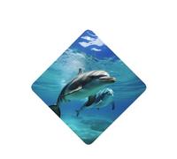 6 Pcs Car Air Fresheners Hanging Fragrance Scented Cards Car Aromatherapy Tablets Marine dolphin Auto Interior Mirror Pendant Gifts for Women Men