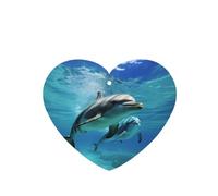 6 Pcs Car Air Fresheners Hanging Fragrance Scented Cards Car Aromatherapy Tablets Marine dolphin Auto Interior Mirror Pendant Gifts for Women Men