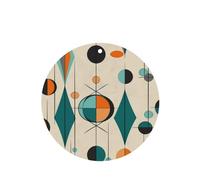 6 Pcs Car Air Fresheners Hanging Fragrance Scented Cards Car Aromatherapy Tablets Mid Century Geometric Car Interior Mirror Pendant Gifts for Women Men