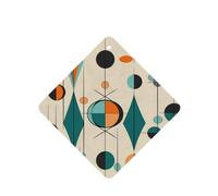 6 Pcs Car Air Fresheners Hanging Fragrance Scented Cards Car Aromatherapy Tablets Mid Century Geometric Car Interior Mirror Pendant Gifts for Women Men