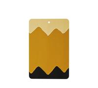 6 Pcs Car Air Fresheners Hanging Fragrance Scented Cards Car Aromatherapy Tablets Mustard Yellow and Black Auto Interior Mirror Pendant Gifts for Women Men