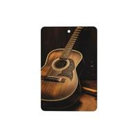 6 Pcs Car Air Fresheners Hanging Fragrance Scented Cards Car Aromatherapy Tablets Old west guitar Auto Interior Mirror Pendant Gifts for Women Men