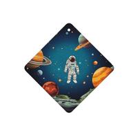 6 Pcs Car Air Fresheners Hanging Fragrance Scented Cards Car Aromatherapy Tablets Outer Space Rocket Astronaut Car Interior Mirror Pendant Gifts for Women Men