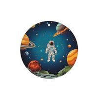 6 Pcs Car Air Fresheners Hanging Fragrance Scented Cards Car Aromatherapy Tablets Outer Space Rocket Astronaut Car Interior Mirror Pendant Gifts for Women Men