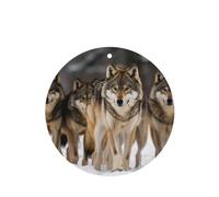 6 Pcs Car Air Fresheners Hanging Fragrance Scented Cards Car Aromatherapy Tablets pack of wolves Car Interior Mirror Pendant Gifts for Women Men