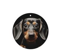 6 Pcs Car Air Fresheners Hanging Fragrance Scented Cards Car Aromatherapy Tablets Pad Dachshund Auto Interior Mirror Pendant Gifts for Women Men
