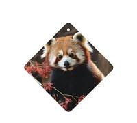 6 Pcs Car Air Fresheners Hanging Fragrance Scented Cards Car Aromatherapy Tablets Red Pandas Auto Interior Mirror Pendant Gifts for Women Men