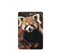 6 Pcs Car Air Fresheners Hanging Fragrance Scented Cards Car Aromatherapy Tablets Red Pandas Auto Interior Mirror Pendant Gifts for Women Men