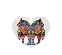 6 Pcs Car Air Fresheners Hanging Fragrance Scented Cards Car Aromatherapy Tablets Runner Swedish Dala Horse Folk Car Interior Mirror Pendant Gifts for Women Men