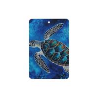 6 Pcs Car Air Fresheners Hanging Fragrance Scented Cards Car Aromatherapy Tablets Sea Turtle-Blue Car Interior Mirror Pendant Gifts for Women Men