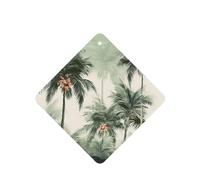 6 Pcs Car Air Fresheners Hanging Fragrance Scented Cards Car Aromatherapy Tablets Tropical Palm Trees Auto Interior Mirror Pendant Gifts for Women Men