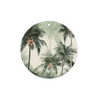 6 Pcs Car Air Fresheners Hanging Fragrance Scented Cards Car Aromatherapy Tablets Tropical Palm Trees Auto Interior Mirror Pendant Gifts for Women Men