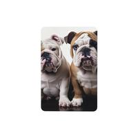 6 Pcs Car Air Fresheners Hanging Fragrance Scented Cards Car Aromatherapy Tablets Two Cute Bulldog Dogs Auto Interior Mirror Pendant Gifts for Women Men