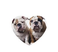 6 Pcs Car Air Fresheners Hanging Fragrance Scented Cards Car Aromatherapy Tablets Two Cute Bulldog Dogs Auto Interior Mirror Pendant Gifts for Women Men