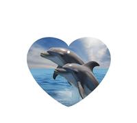 6 Pcs Car Air Fresheners Hanging Fragrance Scented Cards Car Aromatherapy Tablets Two Dolphins Car Interior Mirror Pendant Gifts for Women Men
