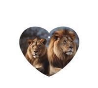 6 Pcs Car Air Fresheners Hanging Fragrance Scented Cards Car Aromatherapy Tablets Two lions Auto Interior Mirror Pendant Gifts for Women Men