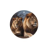 6 Pcs Car Air Fresheners Hanging Fragrance Scented Cards Car Aromatherapy Tablets Two lions Auto Interior Mirror Pendant Gifts for Women Men