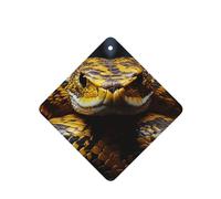 6 Pcs Car Air Fresheners Hanging Fragrance Scented Cards Car Aromatherapy Tablets Yellow Snake Car Interior Mirror Pendant Gifts for Women Men