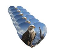 6 Pcs Car Air Fresheners Hanging Scented Cards for Car Fresheners A lone eagle Auto Aromatherapy Tablets Funny Hanging Air Freshener for Car Rearview Mirror Pendant